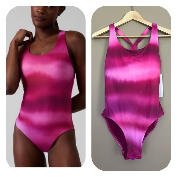 {Athleta} Malibu One Piece Ombre Swimsuit - Womens Small - NWT